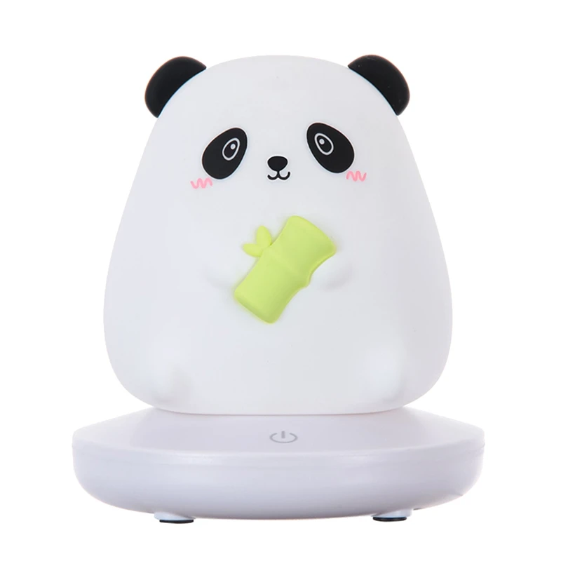 

Bedroom Night Light For Children Cute Animal Led Silicone Lamp Touch Sensor Dimmable Kid Holiday Gift