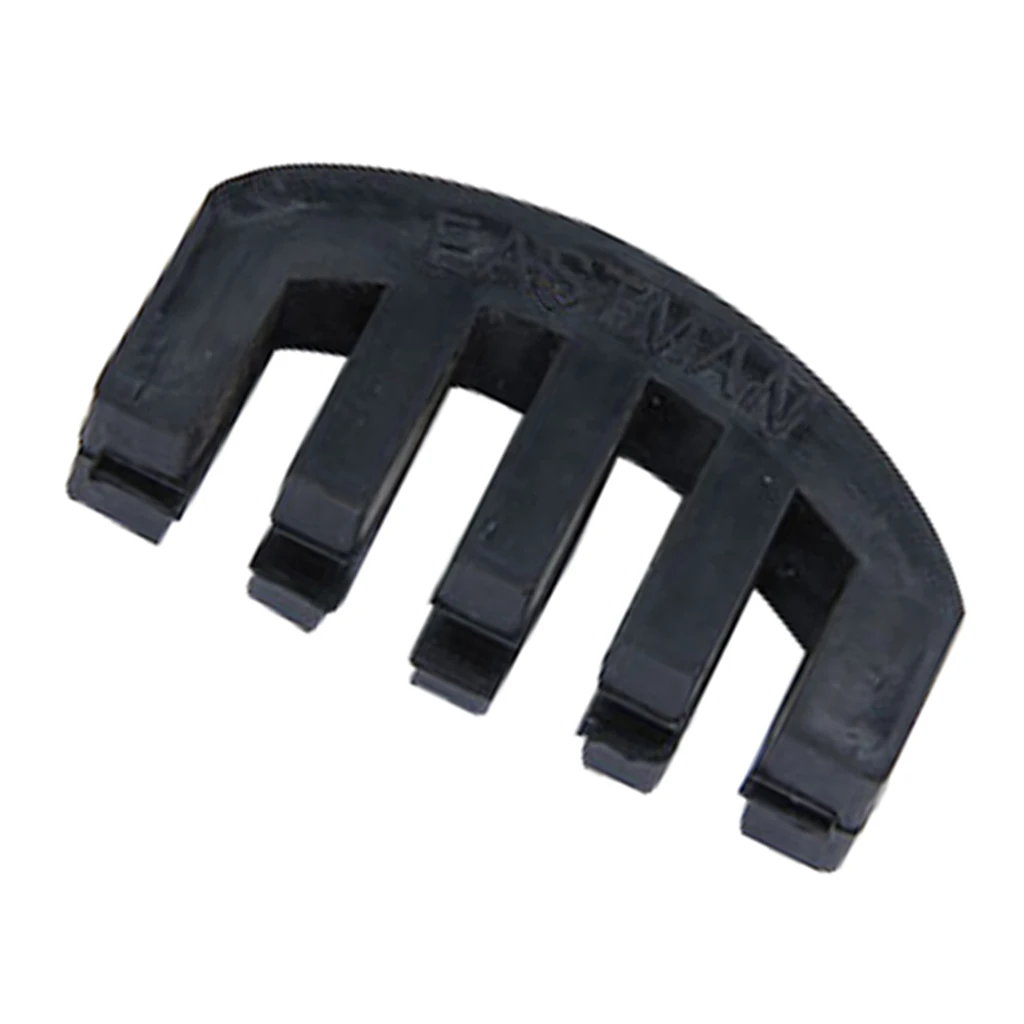 Violin Practice Mute Rubber String Instruments Black Accessory for 4/4 Violin Home Practice