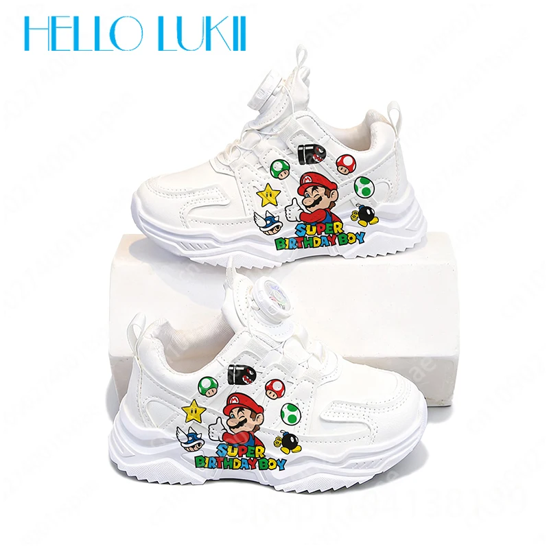 هدية عيد الميلاد ماريو الكرتون الطباعة عالية الجودة في الهواء الطلق أحذية خفيفة الوزن بنين بنات أحذية مريحة هدية للأطفال