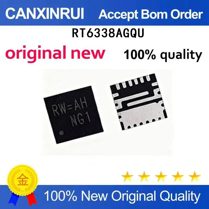 

(5 Pieces) New RT6338AGMUF RT6338BGMUF RT6338 RX=RW=QFN Spot Chip IC