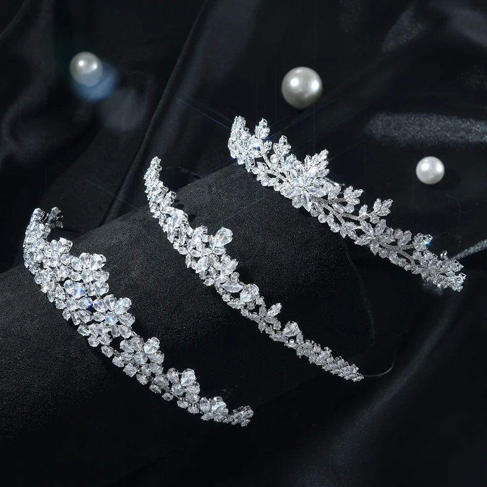 Luxury Bride Crowns Tiaras For Wedding Headpiece Crystal Bridal Headband Crowns For 15 Years Birthday Women Diadem Hair Jewelry
