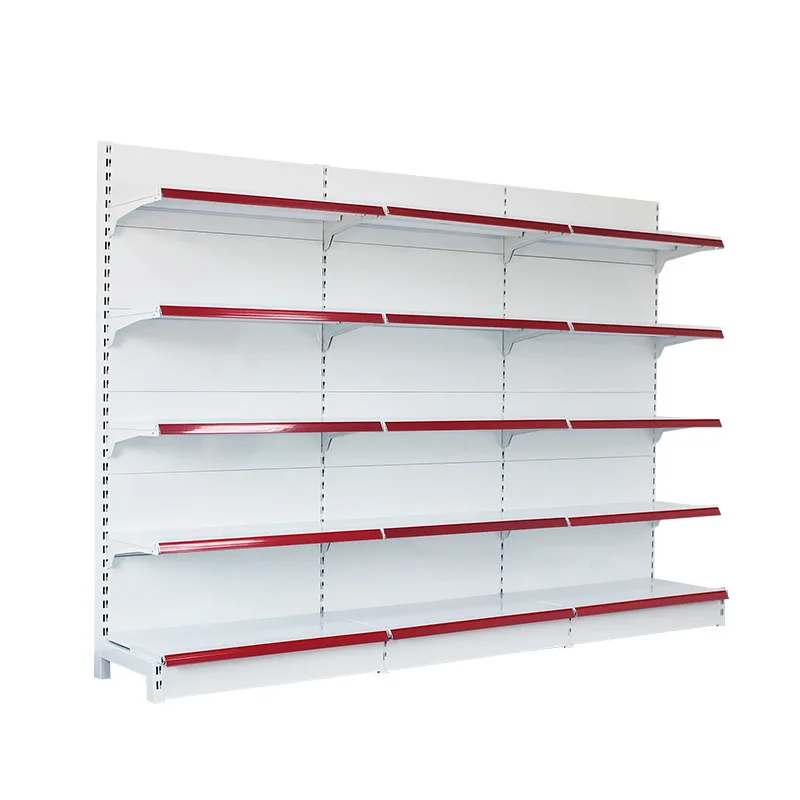 

Thickened solid board large supermarket shelves, single and double-sided, convenience store mother and baby store commissary