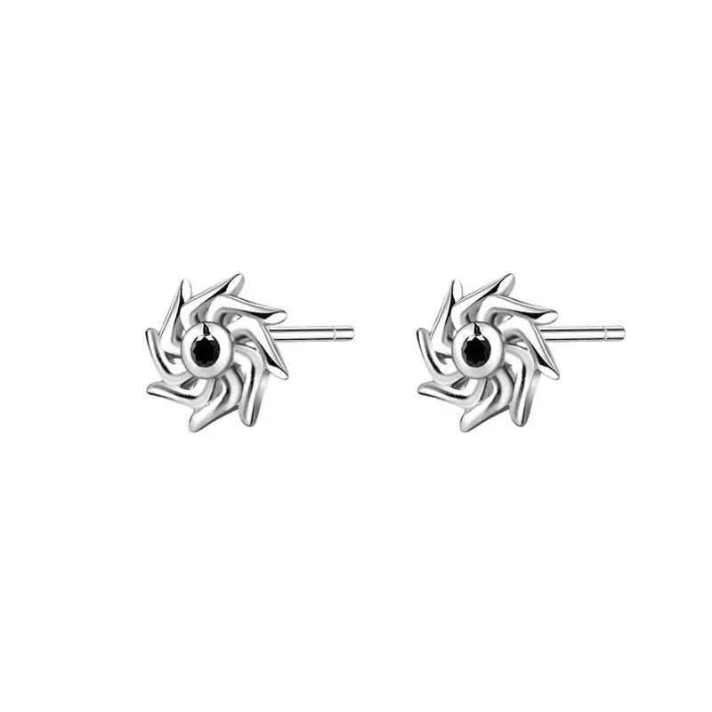 

PONYKISS стерлингового серебра 925 пробы с цирконием, витые солнцезащитные геометрические серьги-гвоздики для женщин, минималистичные ювелирные изделия, винтажные аксессуары