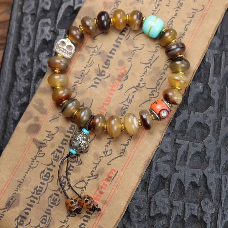 Of Sheep Horn Products, Imitation Nail Tips, Abacus Beads, Turquoise Cow Bone Accessories, And Bracelets
