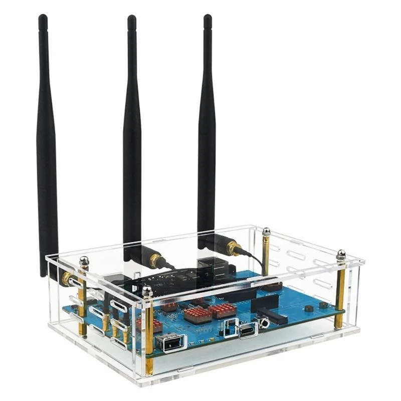 Clear View Acrylic Shell Case For Banana Pi OpenWrtOne Effortless Monitoring Of Board Status And Connection K1KF