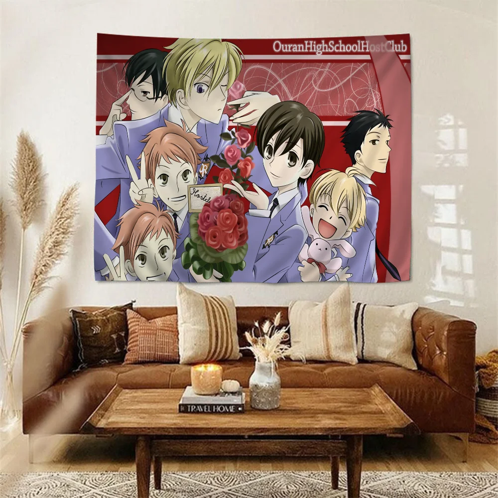 O-Ouran H-High School Hippie Wall Hanging Tapestries For Living Room Home Dorm Decor Art Home Decor