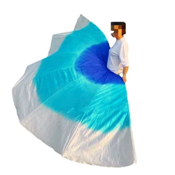 New Customized Product Dance Performance Props Large Back Fan Large Swing Skirt Multi-color Gradient Dance Performance Props