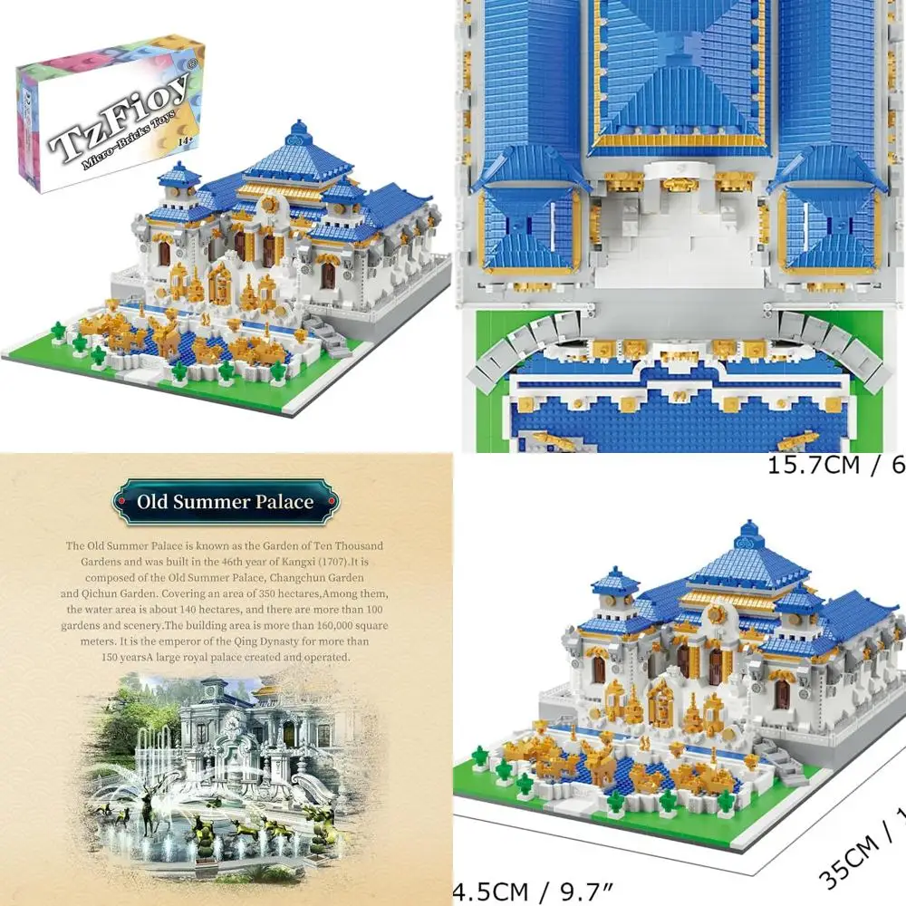 Giardino storico imperiale cinese: set di mattoni educativi da 5372 pezzi per bambini e adulti