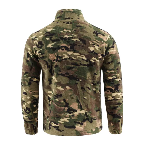 Imagen 2 del producto Chaqueta polar de camuflaje para exteriores, cárdigan de lana con vibración de doble cara, chaqueta táctica, traje cálido de Montañismo