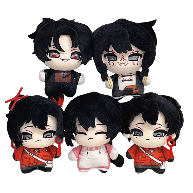 Anime monstro estrela do mar chaveiro 10cm bonito dos desenhos animados criatura estatueta colecionável saco de pelúcia charme presente para fãs