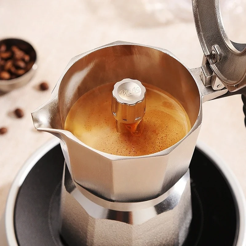 Three Valve 316 Stainless Steel Mocha Pot Pressure Concentrating Extraction Coffee Pot Home Professional Barista Kit