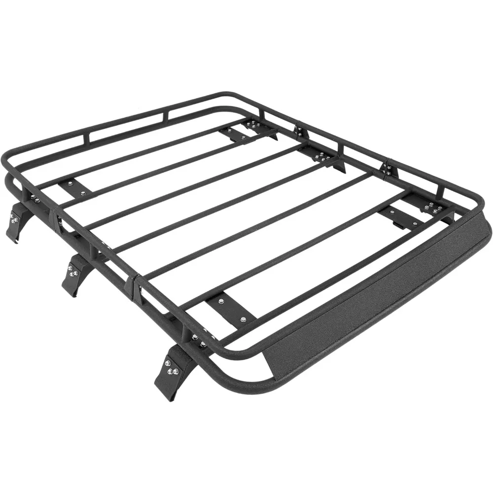 Cesta de carga para techo compatible con Jeep Cherokee XJ 1984-2001, portaequipajes para techo, portaequipajes de 140 libras, acero negro