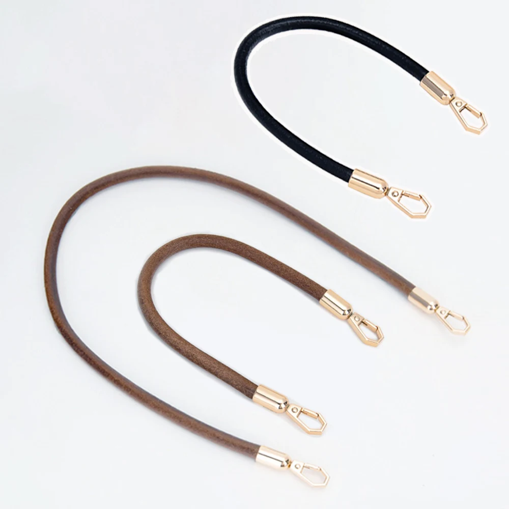 1Pcs 8mm Wrapping Tap Metal PU Leather Round Rope Handbags Handle Bag Strap Luggage Bags Shoulder Belt Craft Hardware Accessory