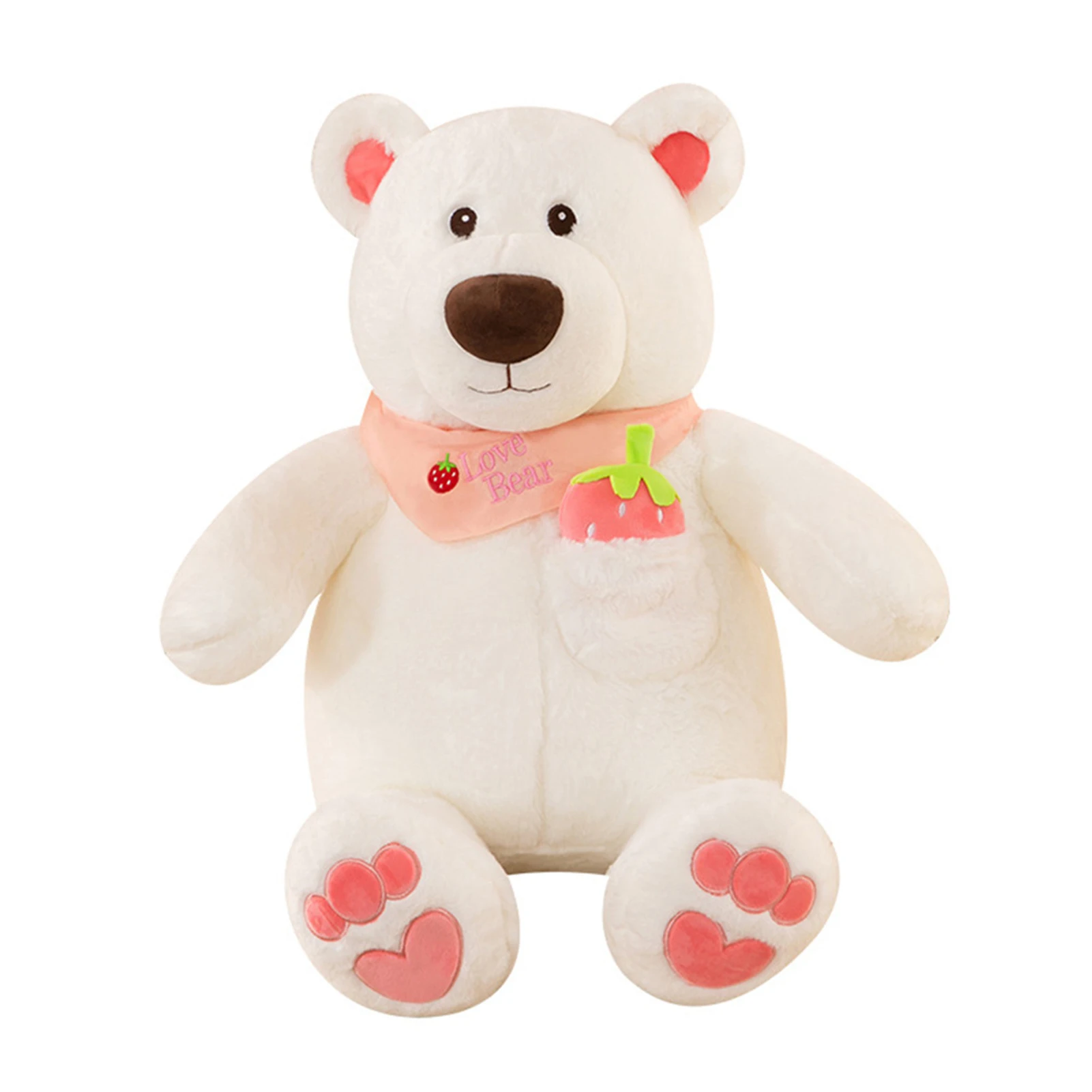 

Плюшевые игрушки для новорожденных, мультяшный клубничный медведь, ранняя развивающая игрушка