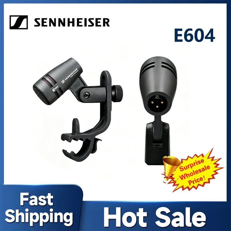 Sennheiser Evolution 600 Series E604 Compact Dynamic Instruments E604 Microphone for Drumming Snare Drums Studio
