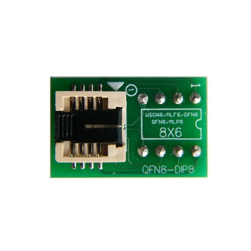 【NEWLY】2X QFN8/WSON8/MLF8/MLP8/DFN8 To DIP8 For CH341A Tl866ii Plus RT809H/F T48 T56 EZP2023 Programmer, 6X8mm IC Chips Socket view 2
