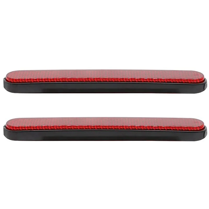 

NEW-4X Motorcycle Front Fork Reflector Sticker Lower Legs Slider Safety Warning For Softail Sportster 883 1200 Fatboy Red