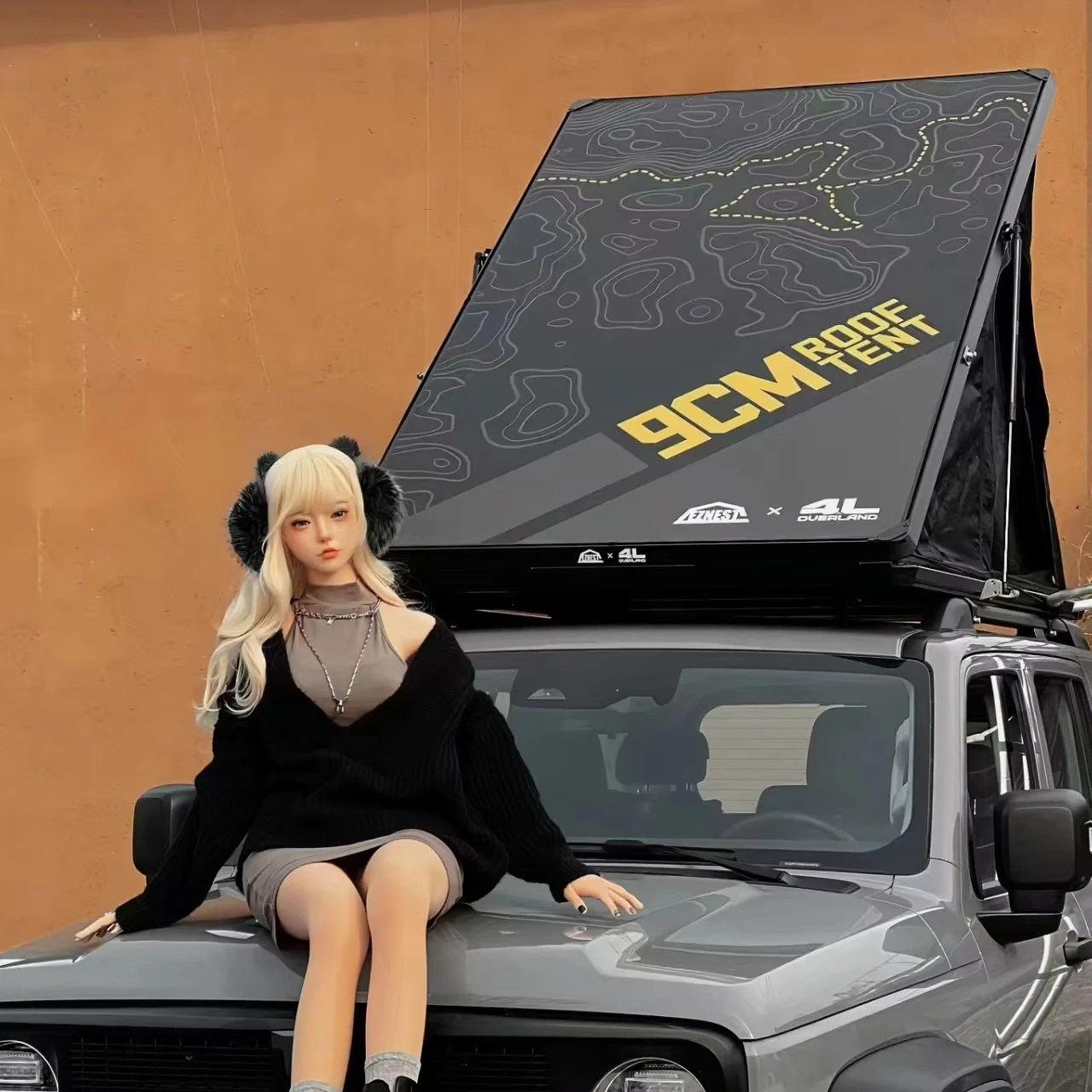 

9cm Roof Tent Anti-condensation Off-road Vehicle Triangle Hardtop Lightweight Roof Tent