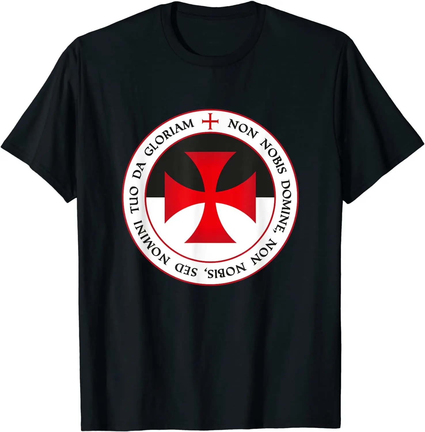 The Knights Templar Cross Christian Crusader Motto Gift T-Shirt. Summer Cotton O-Neck Short Sleeve Mens T Shirt New S-3XL