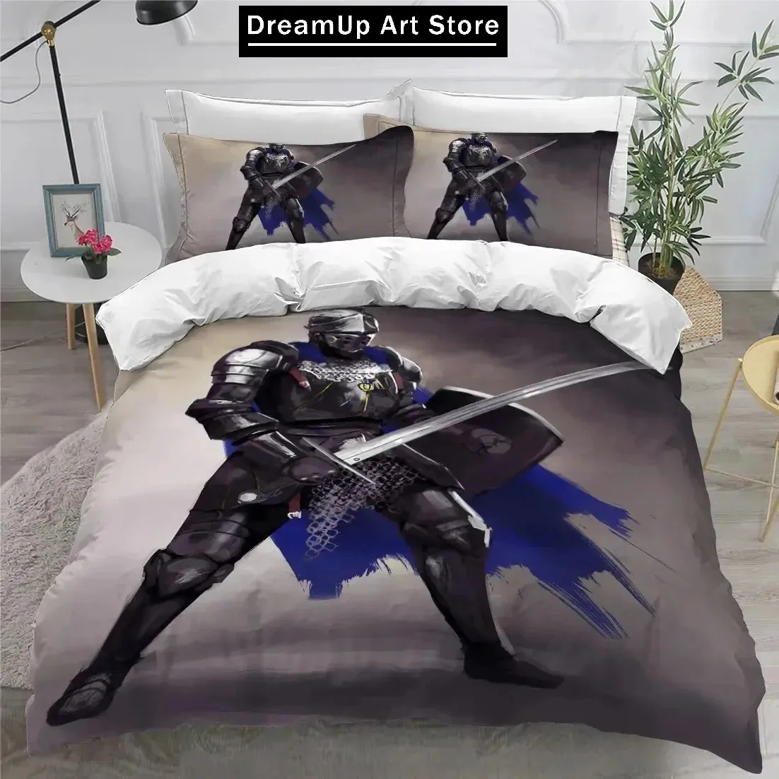 3D Print Holy Knights Bedding Set Cute Quilt Cover Bed Cover With Pillowcase Twin Single Queen King Size Boys Adult Home Textile