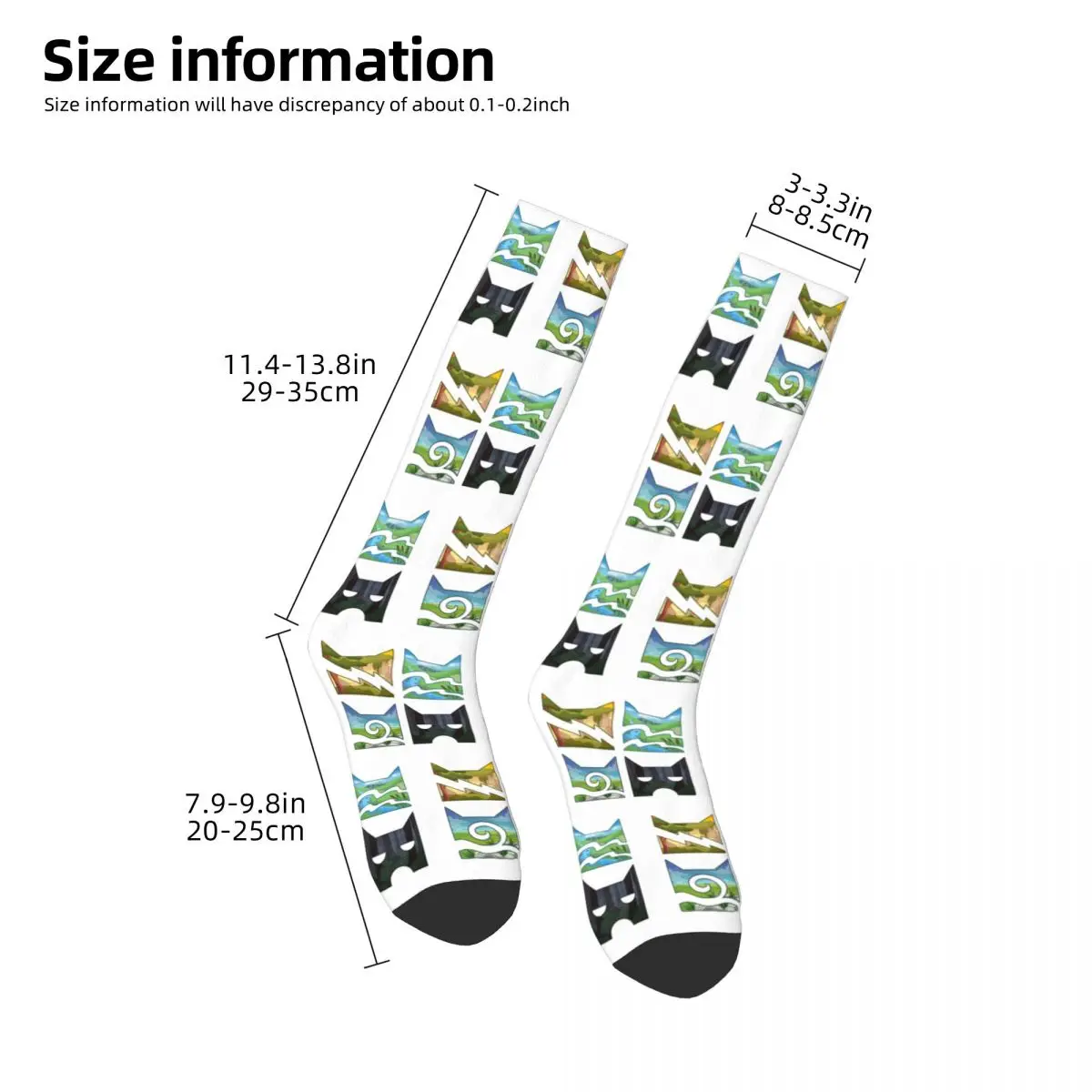 Classic Four Warriors Warrior Cats Logo Socks Harajuku Super Soft Stockings All Season Long Socks for Unisex Birthday Present