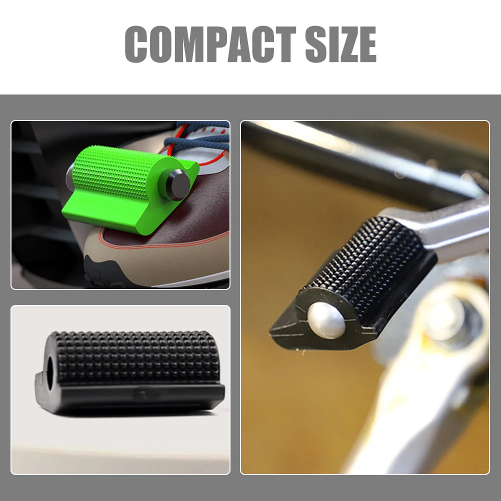 

4 Pcs Motorcycle Cover Gear Protector Anti Slip Rubber Toe Lever Covers For Men Women Black Green Universal