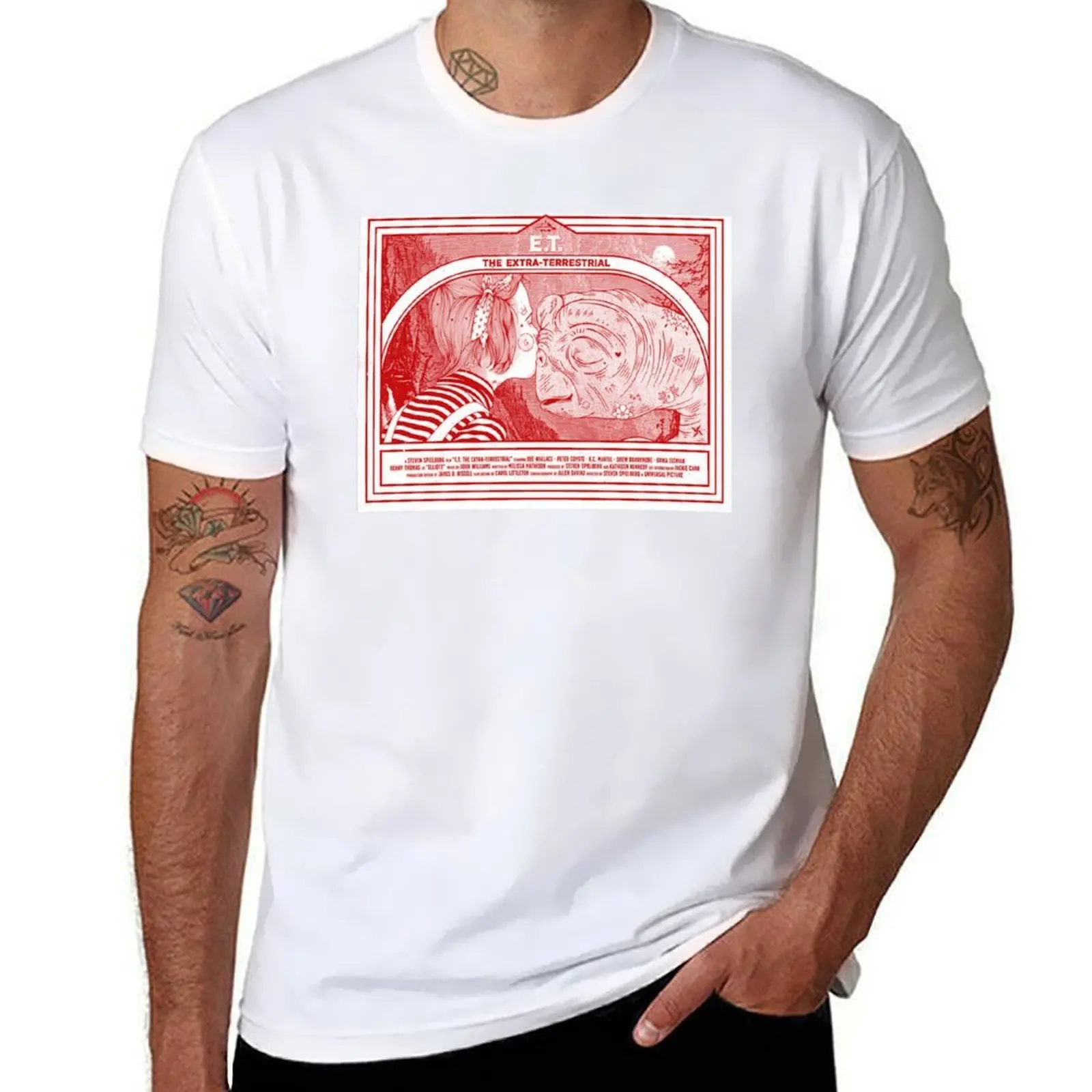 

E.T. The Extra Terrestrial (1982) Movie T-Shirt t shirt for man 100 percent cotton man t shirt cotton T-Shirt