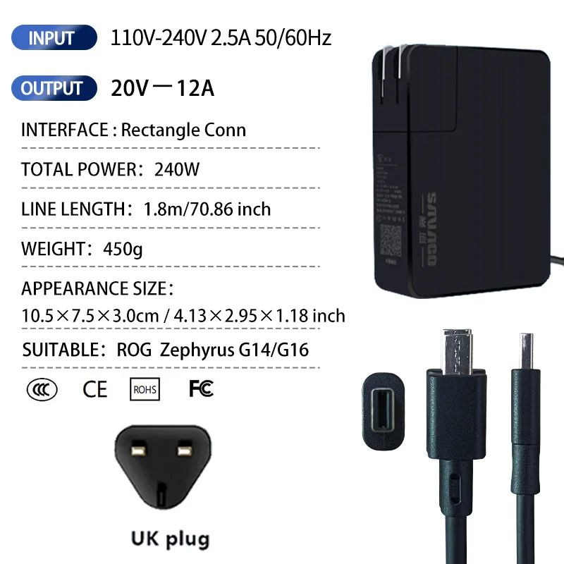 Asus,rog,Zephyrus,g14,SAVAGO-AC,g403,ghzガン充電器,g16,2024,gu605