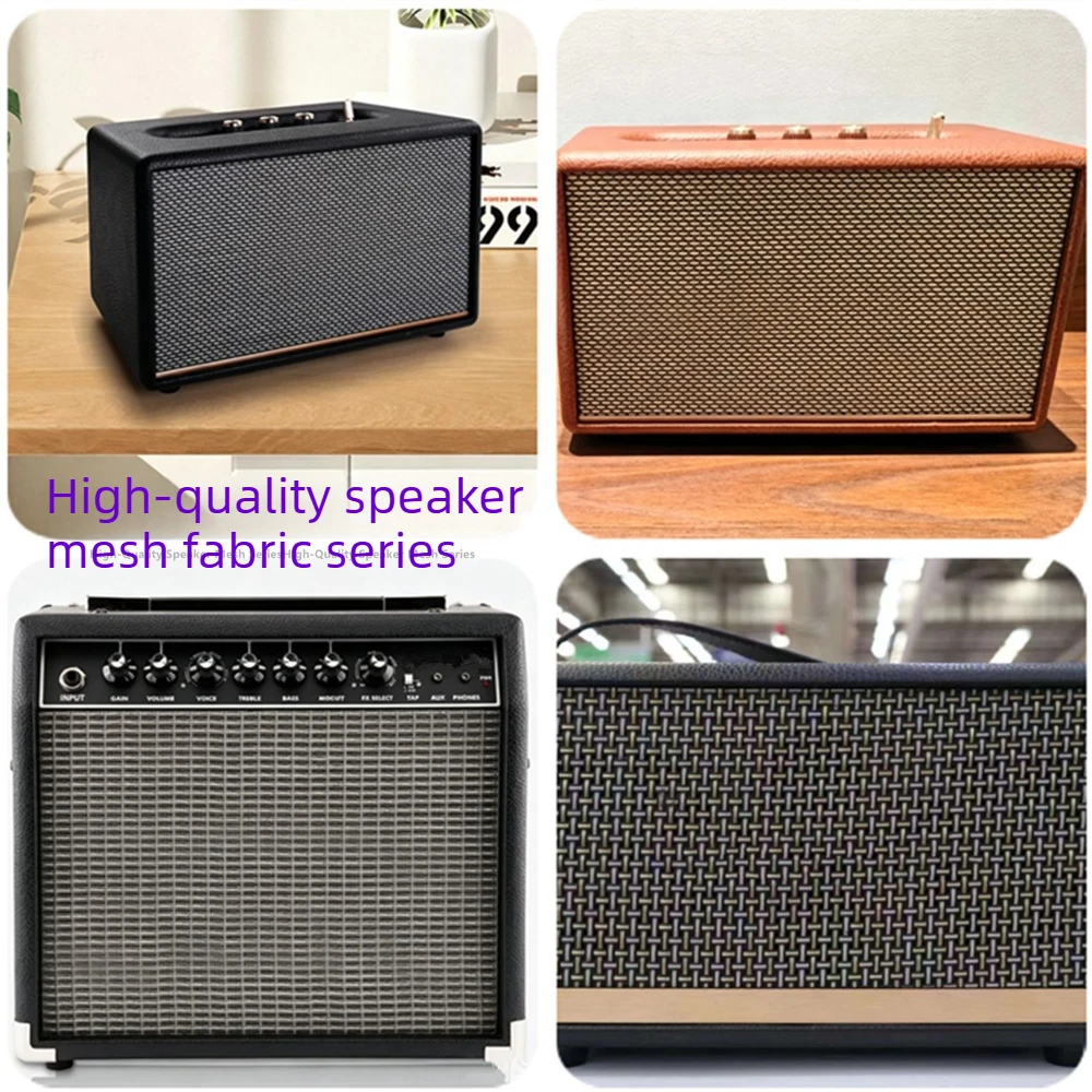 VYOPBC 2PCS Vintage Speaker Mesh Cloth Waterproof Dustproof Sound Permeable Fabric