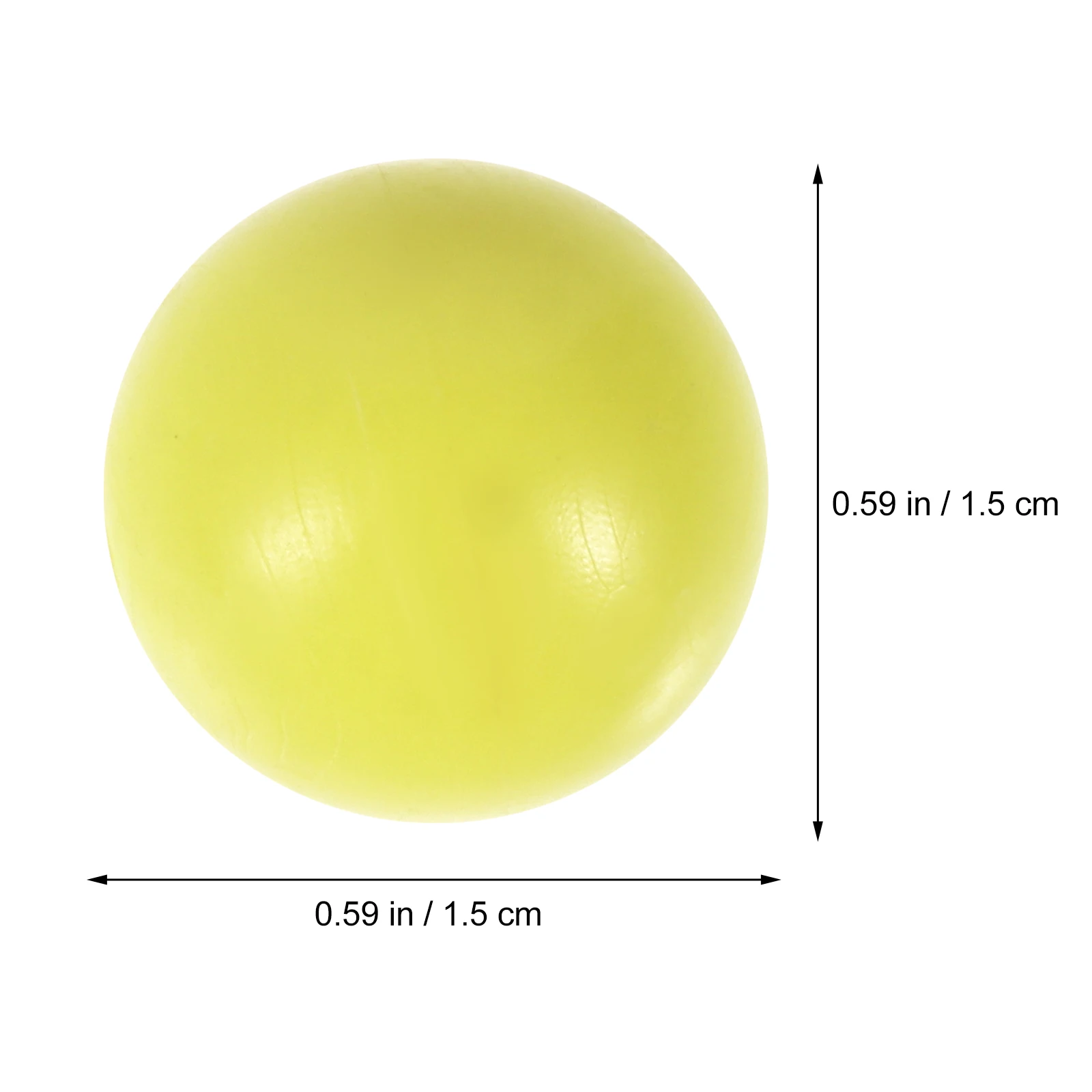 

100 Pcs Plastic Balls for Probability Yellow Solid