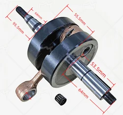 Motorcycle Crankshaft Connection Rod Engine Assembly Crank Shaft Kit for YAMAHA DT125 DT 125 1978-1981 DT125E 2N4-11400-00-00