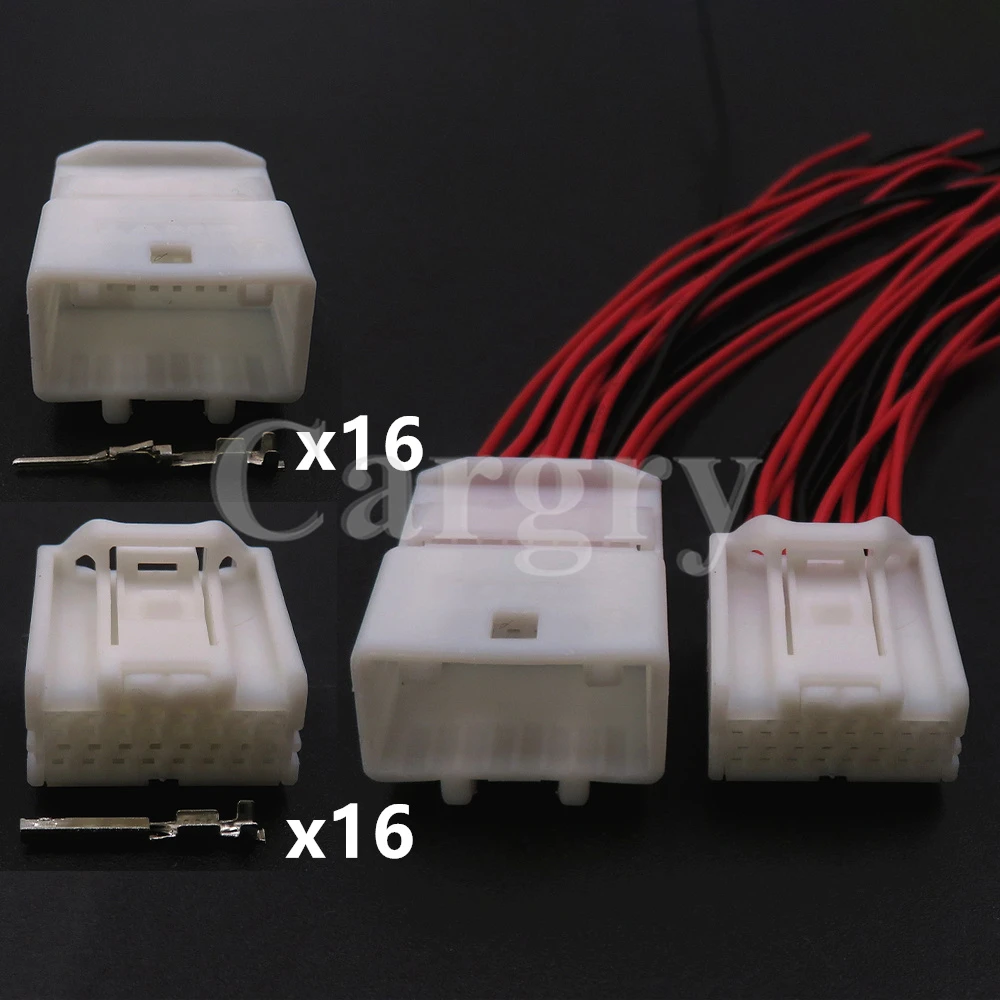 1 Set 16P 6098-5281 6098-5279 1473410-1 1473796-1 Auto Starter Small Power Wire Connector For Nissan Car Modified Socket Parts