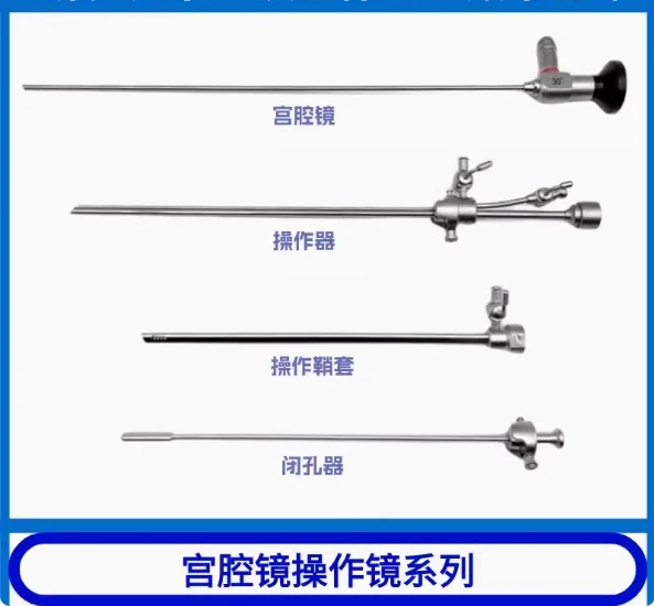 Hysteroscopy Hysteroscopy Operating Sheath 30 ° Endoscopy Operating Mirror Hysteroscopy Clamp Hysteroscopy