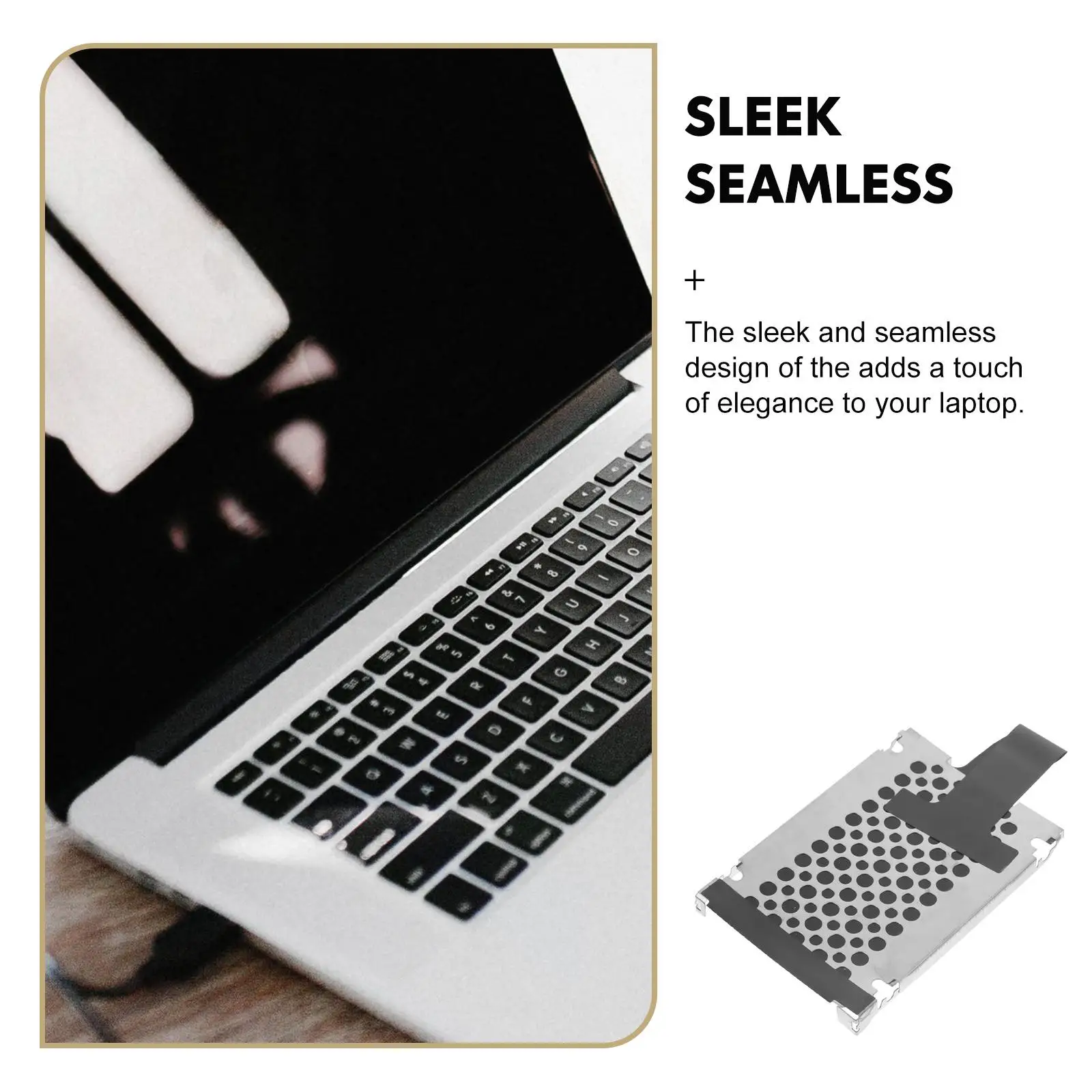 Hard Disk Mounting Bracket 7MM to 9.5MM Cage Rubber Rails for Series Laptop Internal Drive Bay AdapterBracket