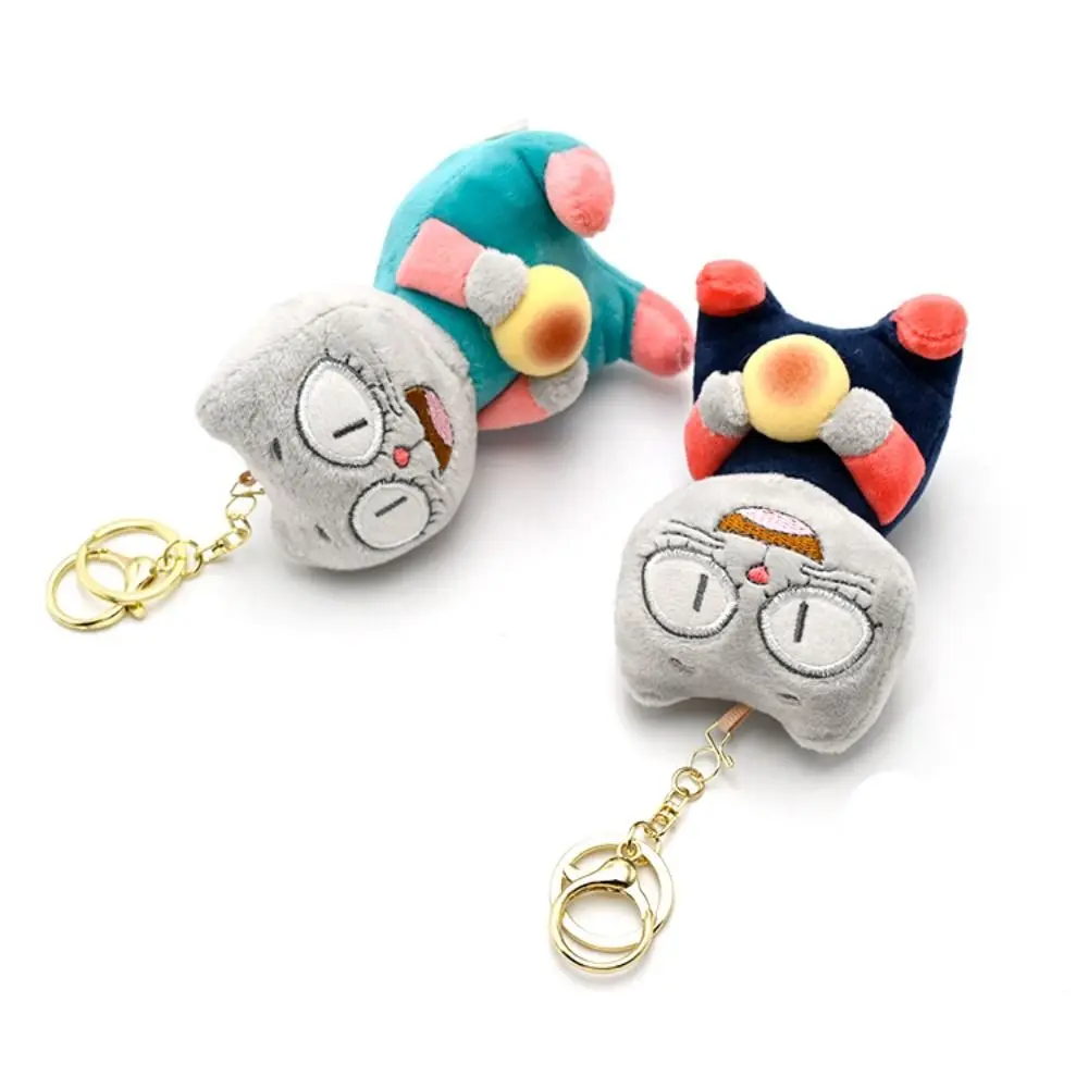 LLavero de muñeca de peluche de gato, llavero de peluche suave y colorido, muñeco de peluche de gato Ins, llavero de peluche de Animal de dibujos animados para niños
