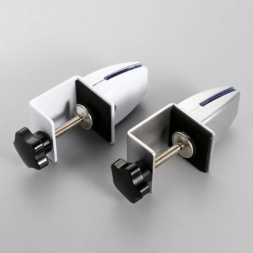 

Зажим для перегородки офисного стола из алюминиевого сплава, черный, белый, серебристый, регулируемый стеклянный зажим, мебельная фурнитура
