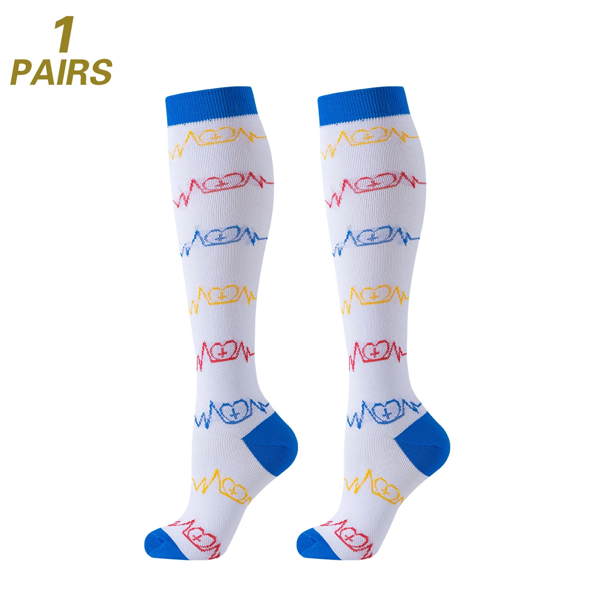 6 أزواج من الجوارب الضاغطة للممرضات، جوارب ضغط للطبيب، جوارب رياضية للسيدات والنساء للجري #5