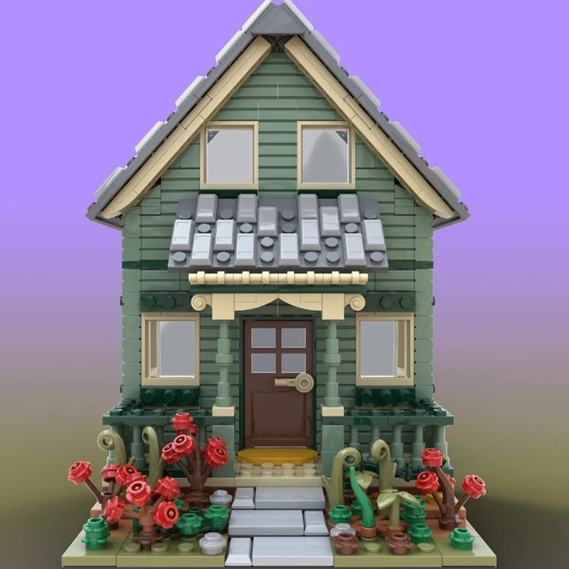 MOC- 168149   Bouw Suburban Modulaire Thuis Bouwsteen Model Baksteen Miniatuur DIY Hoogwaardige STAD Volwassen KINDEREN SPEELGOED 506 STKS