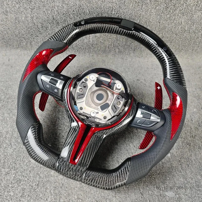 

Carbon Fiber Forged Pattern LED Steering Wheel Fit For BMW F30 F31 F32 F33 F10 F11 F20 F21 F22 F25 F34 F36 F01F06F07