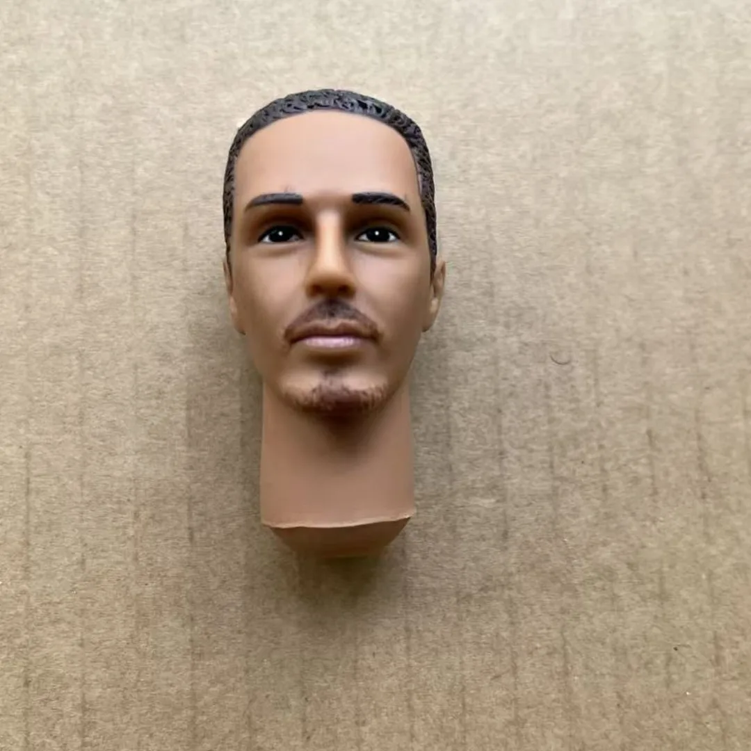 Cabezas de muñeca soldado masculino a escala 1/6 con cara rara, figura coleccionable para hacer muñecas DIY, cabezas de soldado de cuello largo