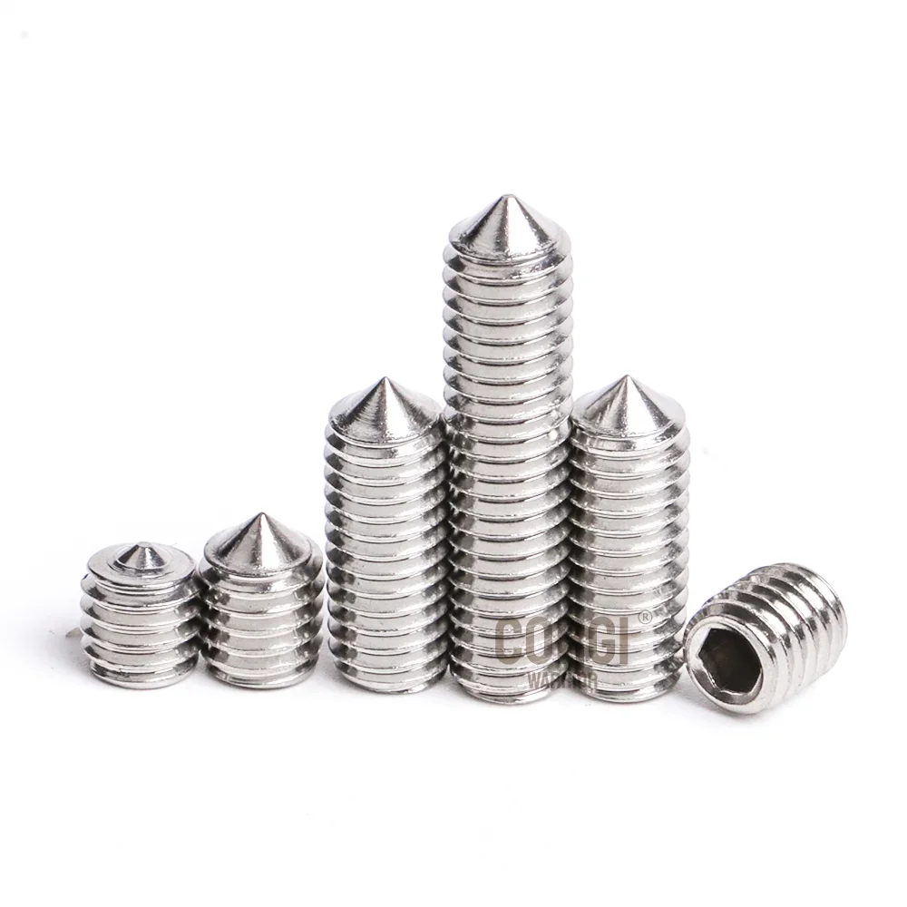 Set Screws Assortment Kit Up to 480 M2.5 M3 M4 M5 M6 M8 304 Stainless Steel Metric Cup Cone Point Hex Socket Head Grub Screws