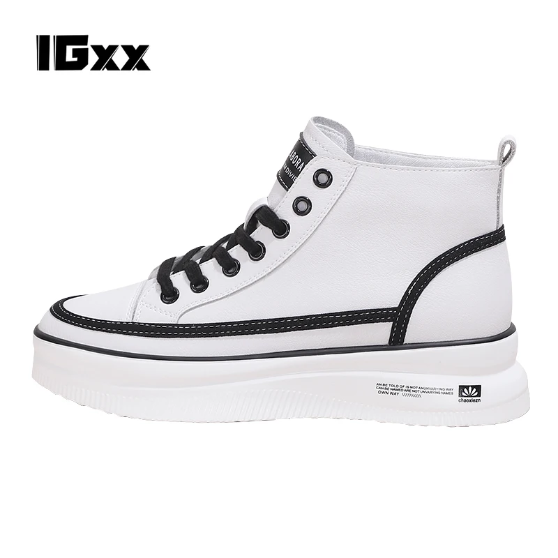 

Women's New Air White Martin Boot British Style Female Ins Autumn Flat Thick-soled Non-slip Summer Student High Top Shoes Free