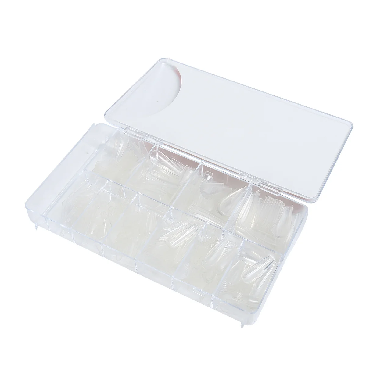 

Ipetboom накладные ногти в форме гроба, полное покрытие, искусственный пресс на прозрачных французских наклеек для дизайна ногтей, короткий дизайн