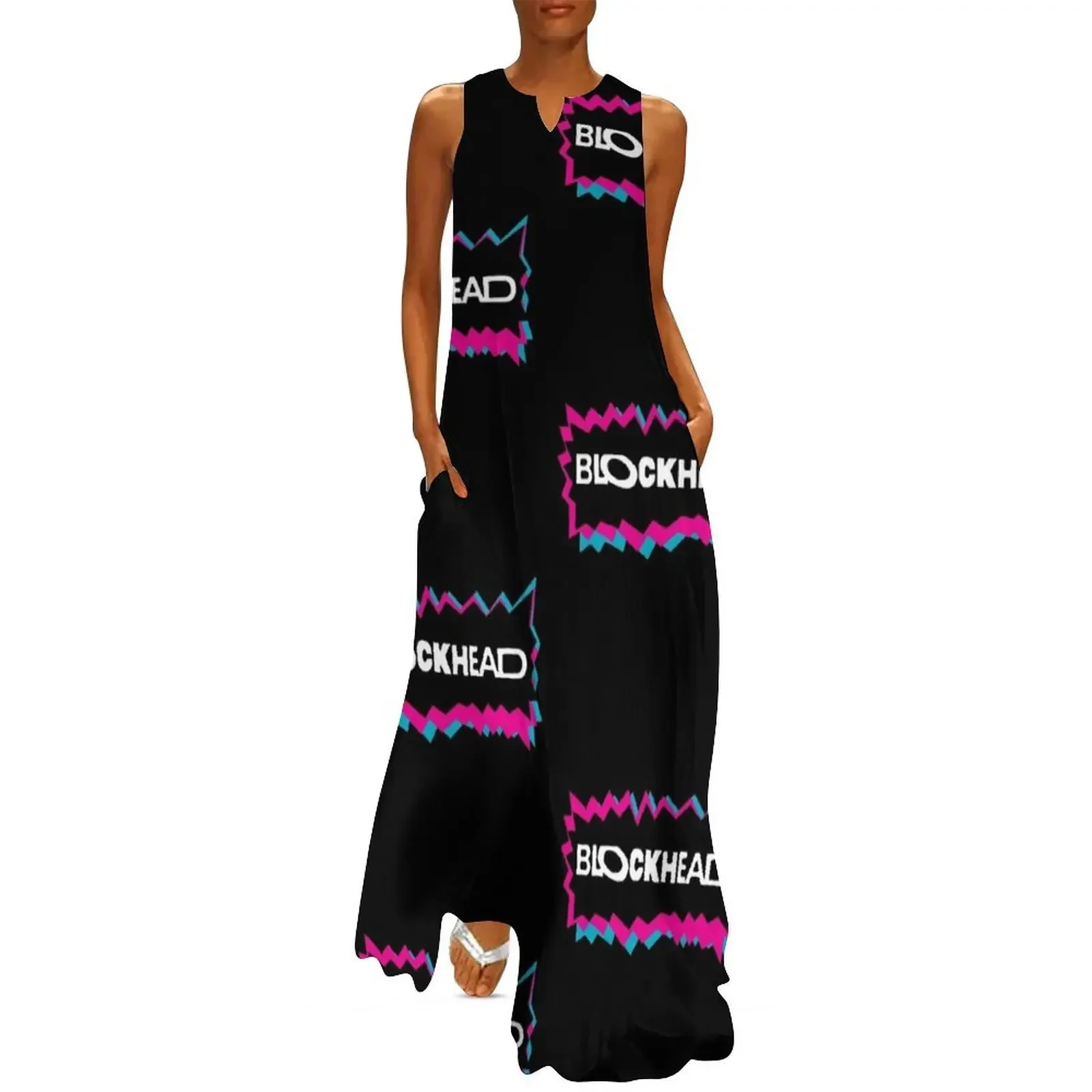 

Blockhead Long Dress festival outfit women Women's clothing dresses for women 2025 Dress