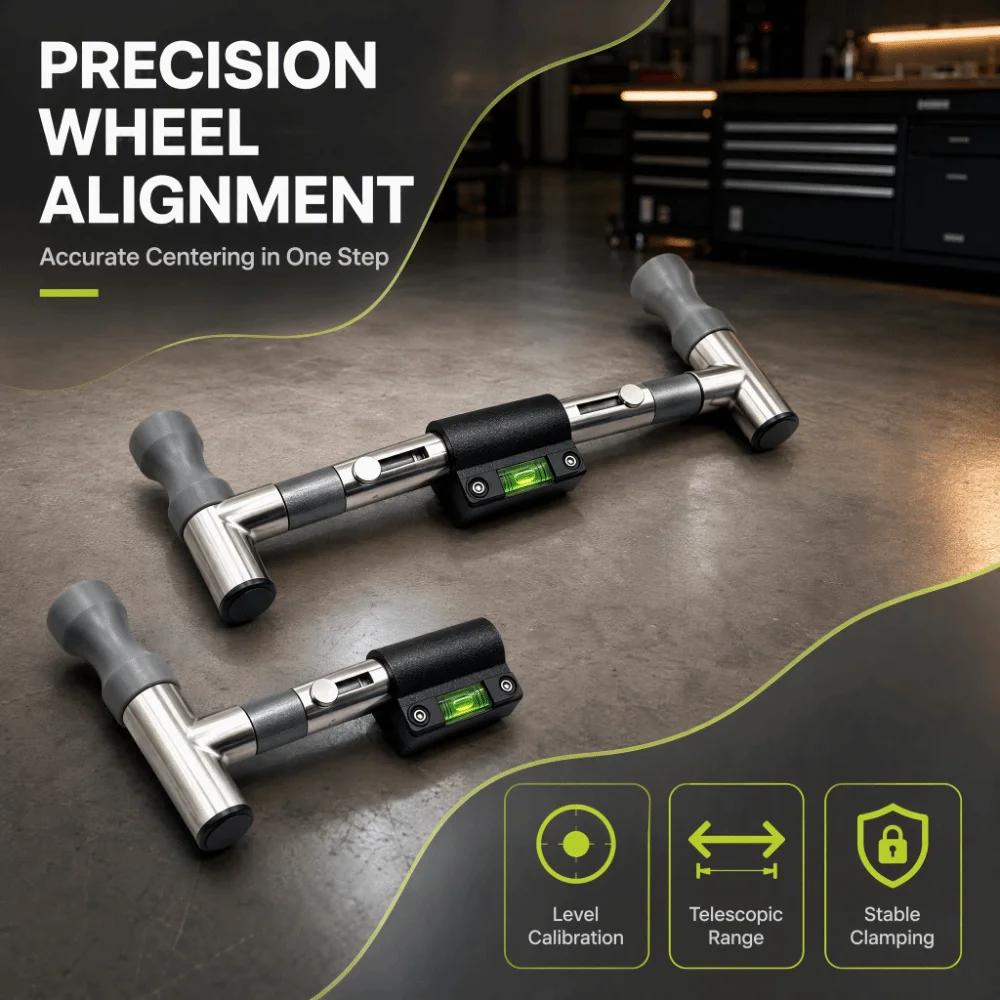 High Precision Steering Wheel Centering Tool Auto Wheel Alignment Steering Positioning Spirit Level Bubble Adjustable