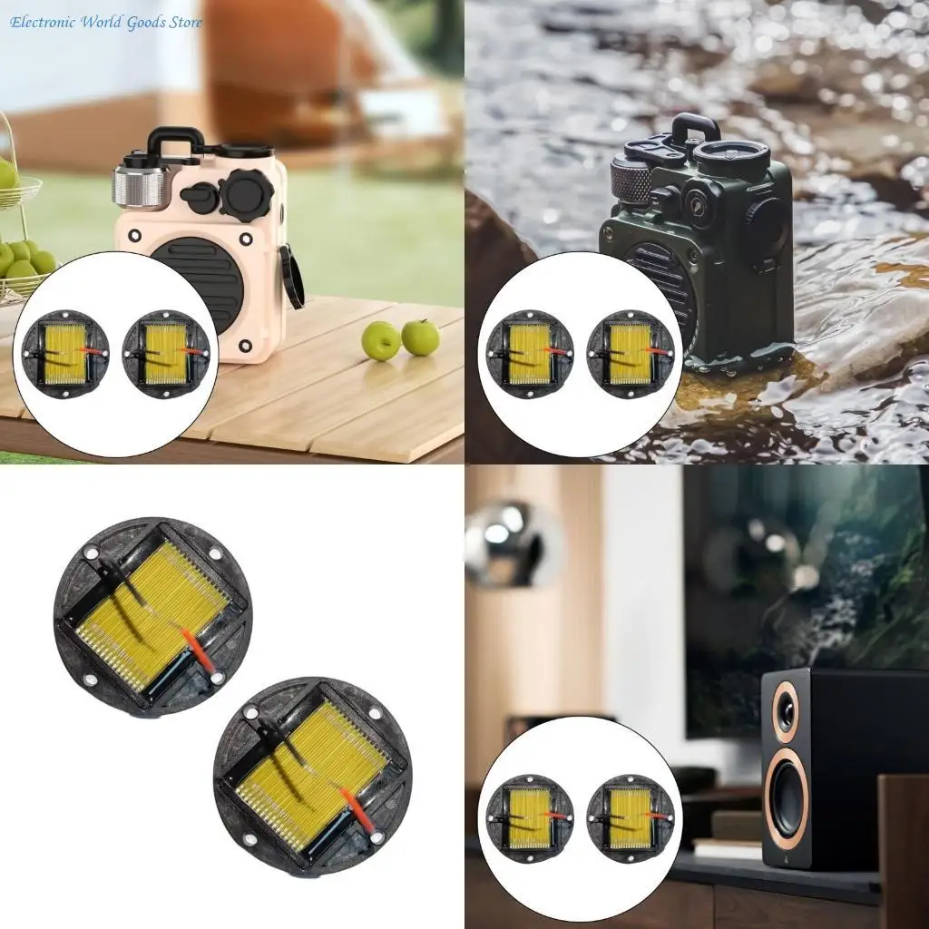 A3PD 2PCS Super Belt Type Tweeters with Wide Frequency Response Enhancing Auditory