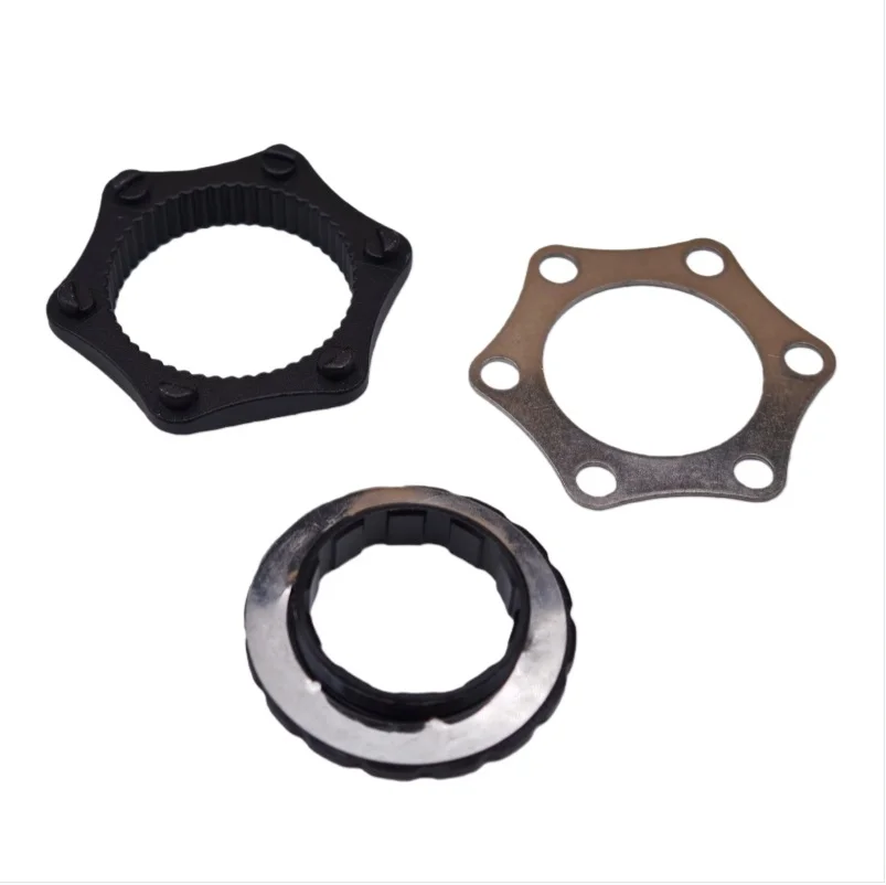 FOURIERS ADP-DISC-SH Mozzo per bicicletta Blocco centrale Adattatore a 6 bulloni Rotore del freno a disco per mountain bike Mozzo per ciclismo Blocco centrale Parti della bici