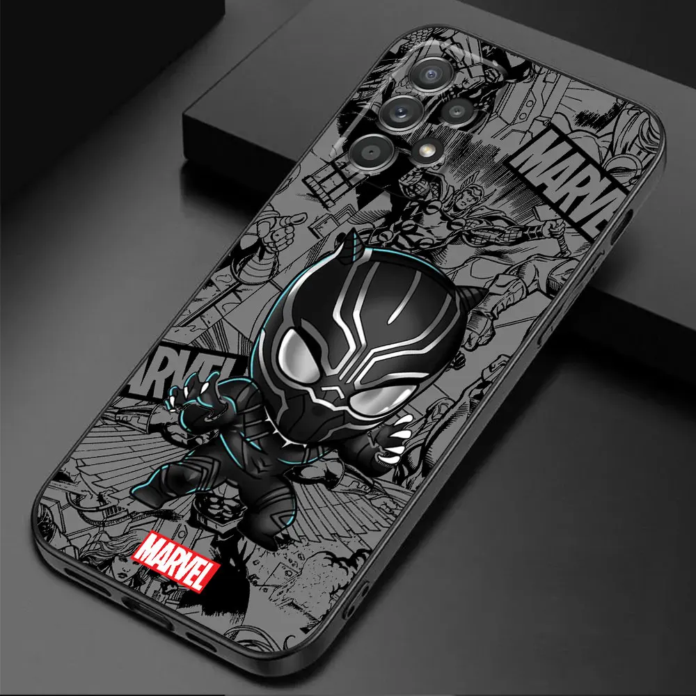 Custodia per telefono per Samsung Galaxy A51 A72 5G A11 A52 A22 A12 A41 A42 A32 A21s A31 A71 4G A91 Cartoon Marvel Groot Spiderman Cover