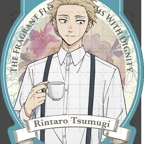 لعبة Tsumugi Rintaro Waguri Kaoruko الاكريليك حامل الشكل دمية أنيمي المفاتيح نموذج لوحة تأثيري لعبة للهدايا