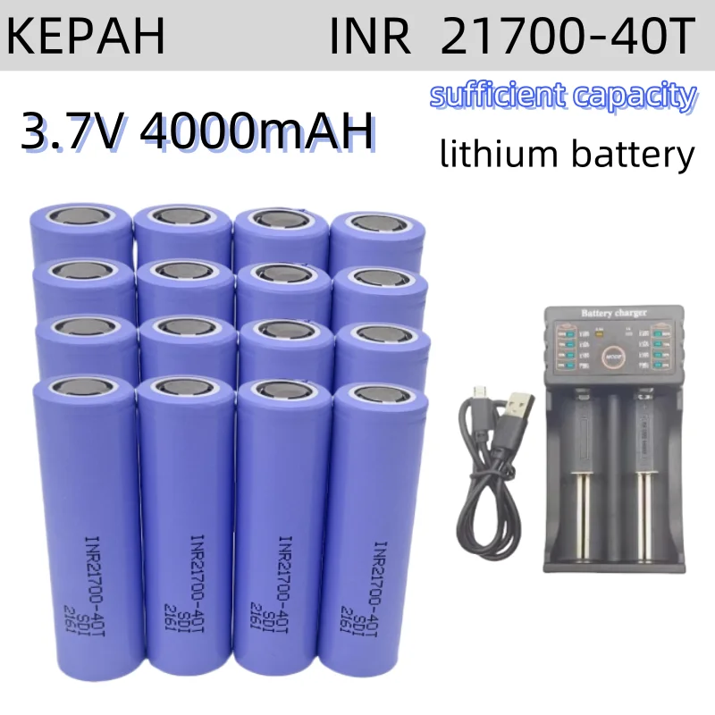 100% NEW 21700 4500mah 45A 40T 3.7V high discharge/capacity Li-ion rechargeable battery PK 30T high discharge power li-ion